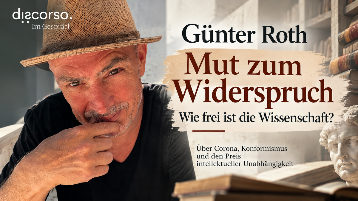discorso Podcast mit Prof. Günter Roth: Wie frei ist die Wissenschaft?